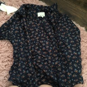Floral button up